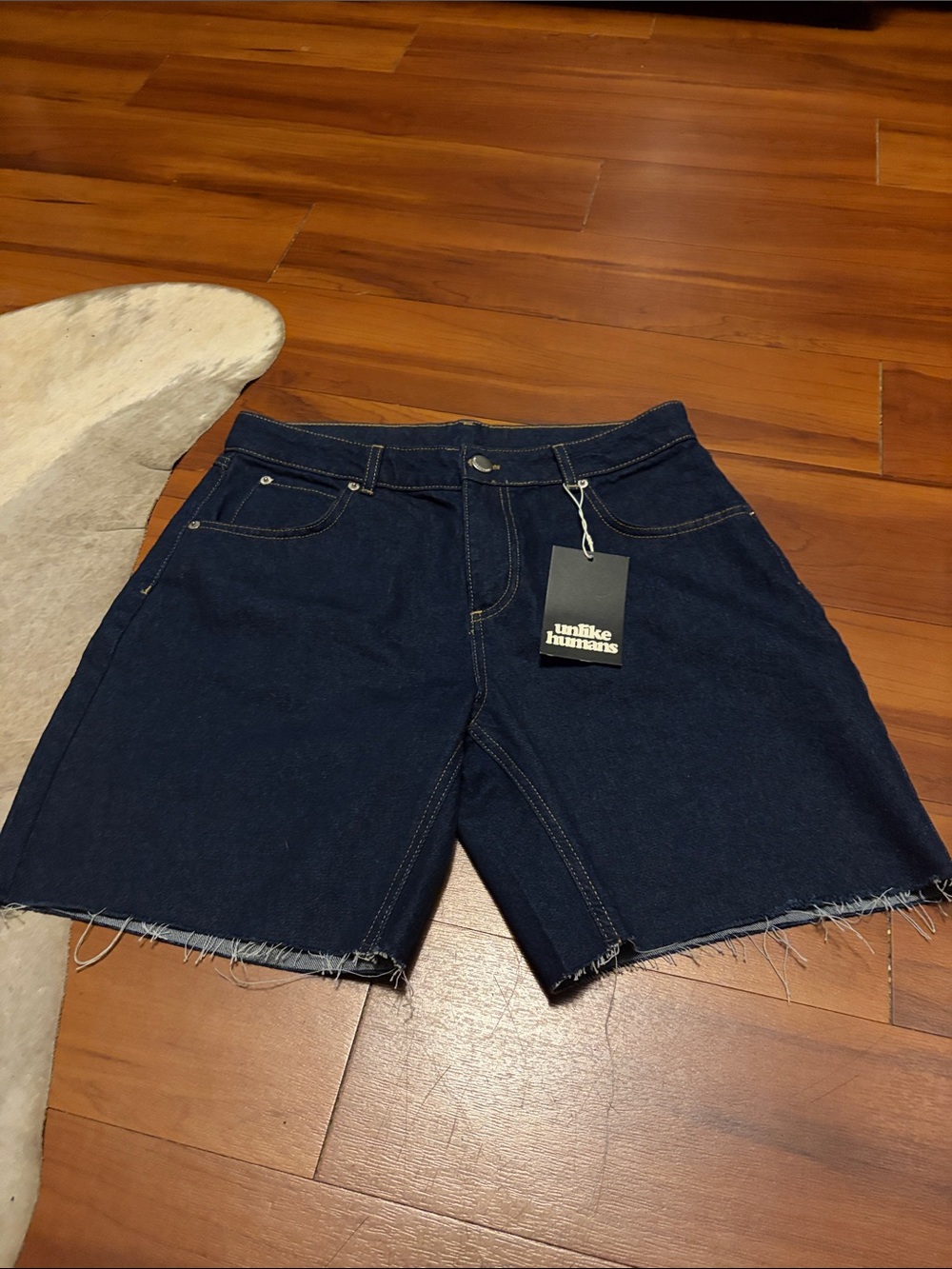 Unlike Humans Dark Blue Denim Shorts Sz 8
